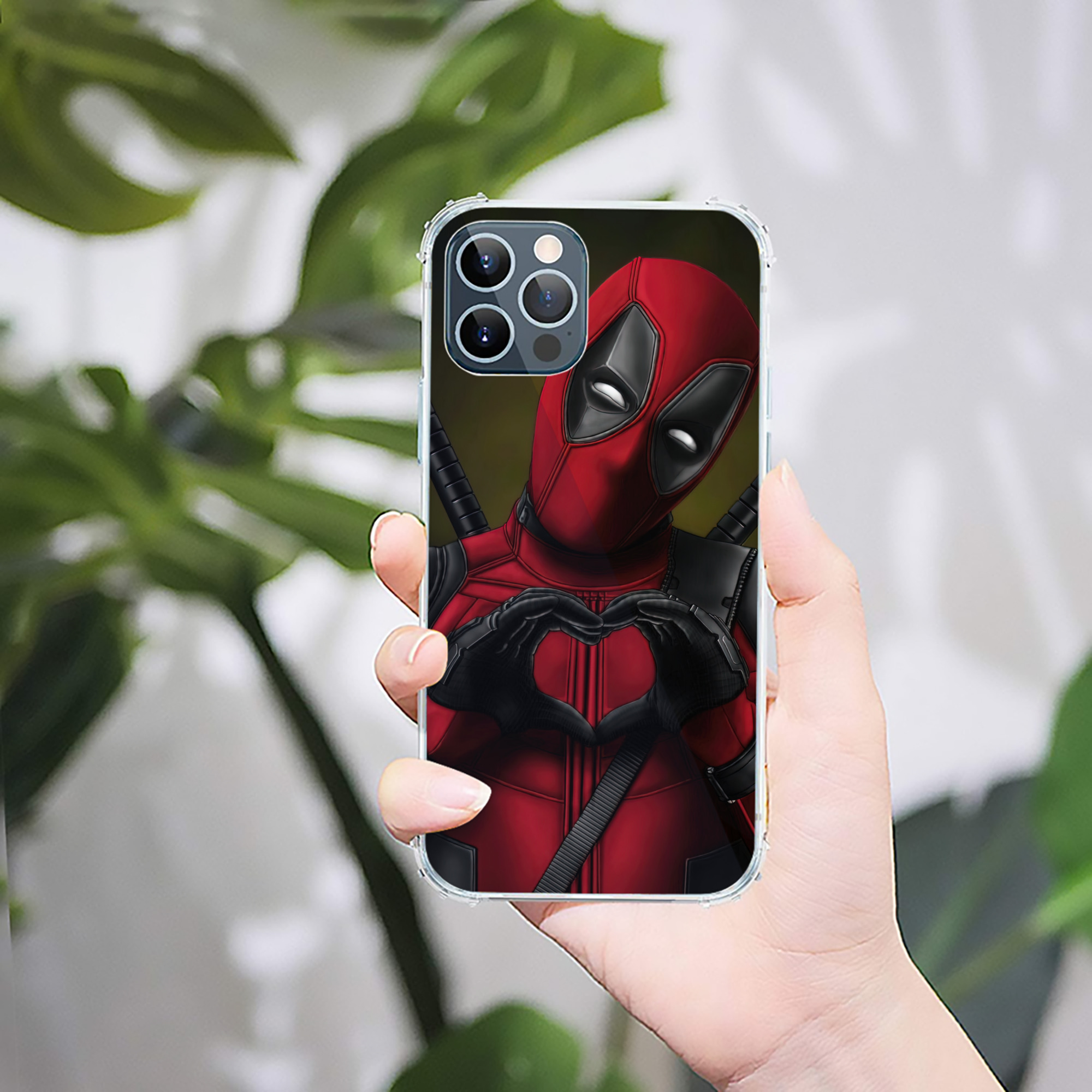 （画像用） Deadpool デッドプール 【iPhone 12シリーズ対応】透明スマホケース（クリアソフトケース）
